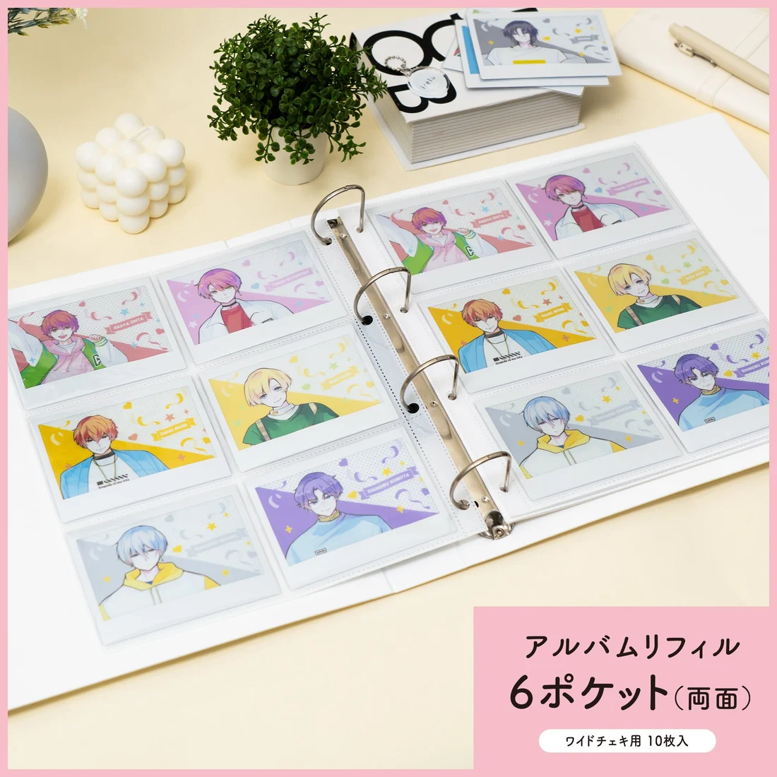 ワイドチェキ用リフィルAP09のメーカー使用例。ワイドチェキ用の正式商品へリンクしています。